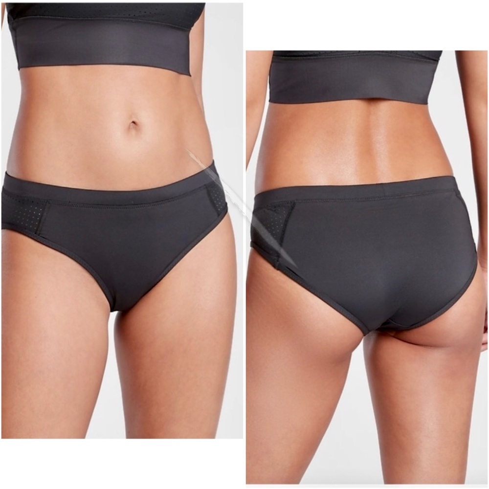 NWT ATHLETA Cross Train Bikini Bottom Black